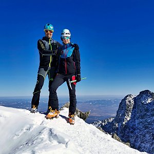 Ondra Horáček na vrcholu Baranie rohy (19.3.2022 12:09)