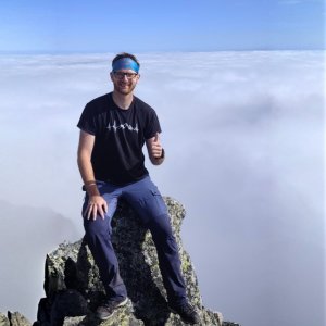Jiří Hudec on the summit of Baranie rohy (27.9.2025 10:47)