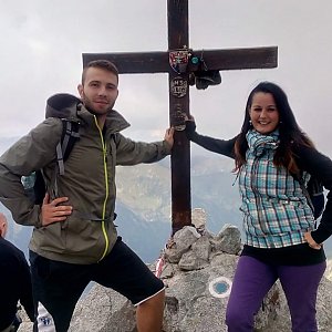 Martin Glouzar na vrcholu Kriváň (19.8.2016 13:54)