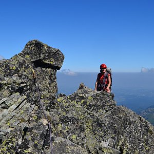 Jar Faldy on the summit of Avalanche Peak (4.7.2015 11:30)