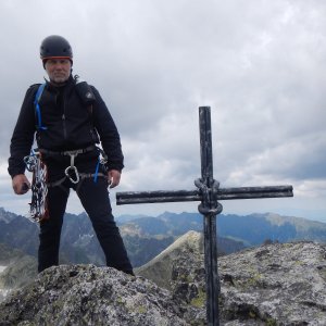 Rastislav Biarinec on the summit of Bradavica (14.7.2022 12:15)