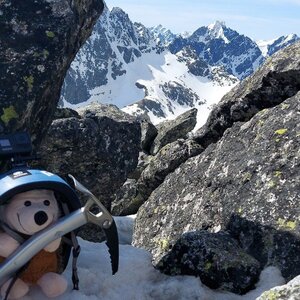 Pavel Svoboda on the summit of Bradavica (7.4.2024 14:12)