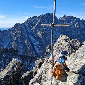 Pavel Svoboda on the summit of Bradavica (17.10.2024 10:55)