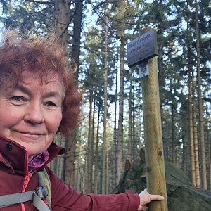 Horalka Anička na vrcholu Suchý kopec (14.1.2023)