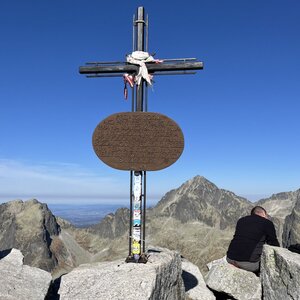 Radka D na vrcholu Slavkovský štít (19.10.2024 12:50)
