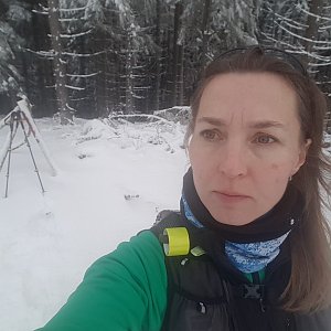 Marcela Kubíčková na vrcholu Leští (12.12.2021 10:09)