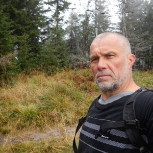 Rastislav Biarinec on the summit of Polica (20.9.2019 11:35)