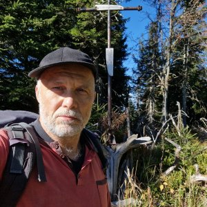 Rastislav Biarinec on the summit of Polica (28.9.2026 14:36)