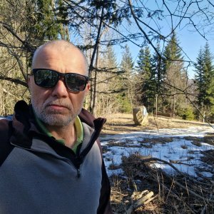 Rastislav Biarinec on the summit of Skaľanka (6.3.2026 10:00)