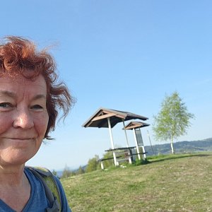 Horalka Anička on the summit of Grúň (11.5.2022)