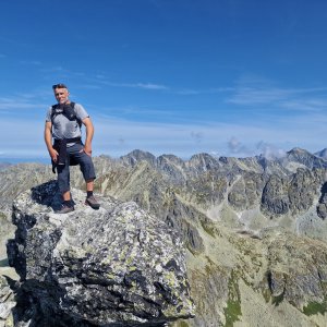 Rastislav Biarinec on the summit of Veľké Solisko (9.9.2023 12:56)