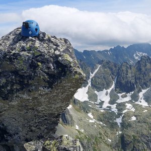 Pavel Svoboda on the summit of Veľké Solisko (7.7.2023 10:45)