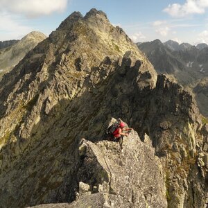 marko on the summit of Veľké Solisko (3.8.2012 23:39)