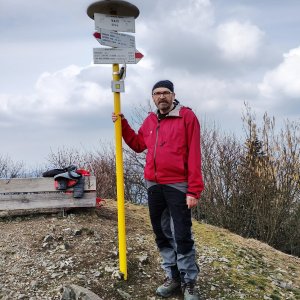 Jaroslav Flidr on the summit of Tanád (21.3.2026 11:30)