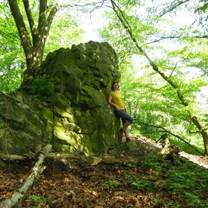 Iveta Válová on the summit of Šedina (4.5.2024)