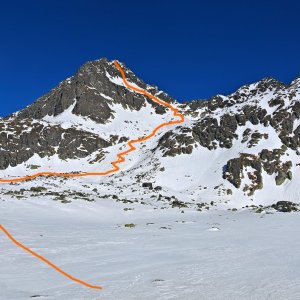 Martin Horáček on the summit of Štrbský štít (7.3.2026 11:47)
