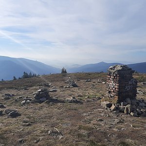 Tomáš Kupsa na vrcholu Králický Sněžník (31.10.2021 9:30)