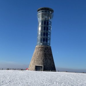 Petr Michalčík na vrcholu Králický Sněžník (24.2.2025 15:10)
