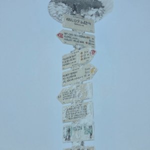 Iwet na vrcholu Králický Sněžník (24.1.2026 14:46)
