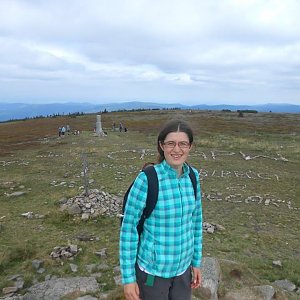 Pavla Lžičařová na vrcholu Králický Sněžník (23.8.2016 12:51)