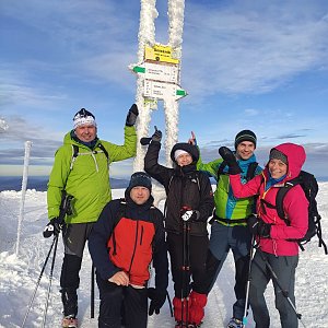 Martin na vrcholu Králický Sněžník (30.12.2020 12:16)