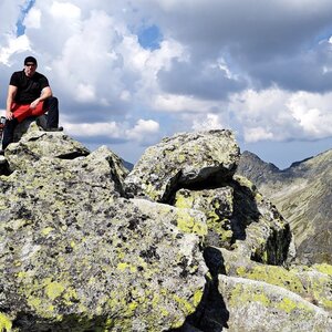 Petr Karmazín on the summit of Tupá (2024)