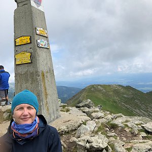 Marcell na vrcholu Baranec 