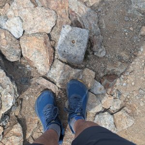 Michal Hájek on the summit of Versettla (13.7.2026 13:45)