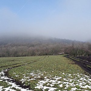 Lukáš Novotný na vrcholu Brník (20.2.2021)