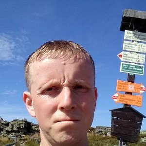 Lukáš Žídek na vrcholu Keprník (18.8.2017 10:46)
