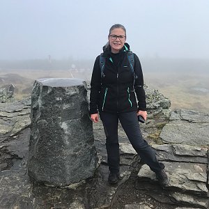 Karin Satoriová na vrcholu Keprník (9.10.2020 12:11)