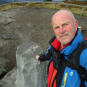 Michal Kříž on the summit of Keprník (13.9.2026 9:04)