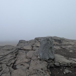 Michal Hájek on the summit of Keprník (11.10.2026 14:35)