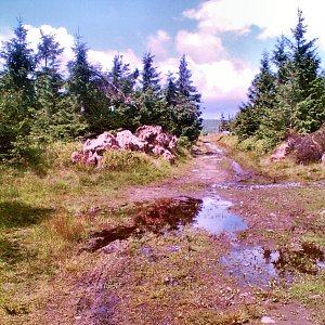 Martin Matějka na vrcholu Świeradowiec (26.7.2009 12:55)