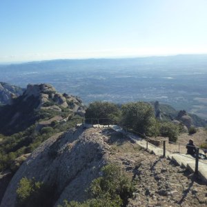 David Pšenica on the summit of Sant Jeroni (23.11.2015 15:40)