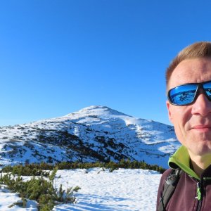 Divočák on the summit of Schwarzkoppen (21.12.2025 10:46)