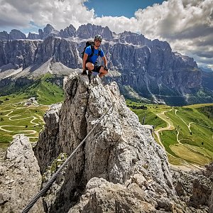 Jiří Králík on the summit of Cir V (7.8.2020 14:00)