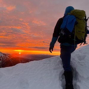 Peťko on the summit of Smrek (21.12.2025 7:25)