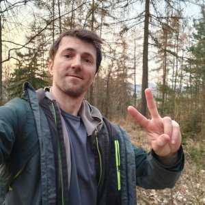 Jiří Králík on the summit of Barek (24.3.2026 17:47)