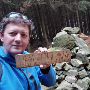 Mykas on the summit of Drastihlava (30.10.2023 14:43)