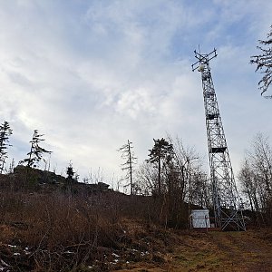 Horalka Anička on the summit of Zadní vrch (31.12.2022)