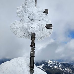 Jenda na vrcholu Ďumbier (5.3.2019 10:30)
