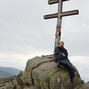 Michal na vrcholu Ďumbier (14.8.2020 8:45)