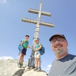 Jiří Škorec na vrcholu Ďumbier (4.8.2026 14:50)
