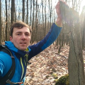 Jiří Králík on the summit of Selyem (1.1.2026 12:30)