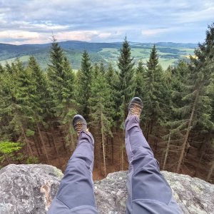 Jiří Králík on the summit of Studený (14.5.2026 19:02)