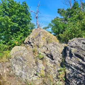 Pavel Vohryzka on the summit of Panna (5.7.2025 8:45)