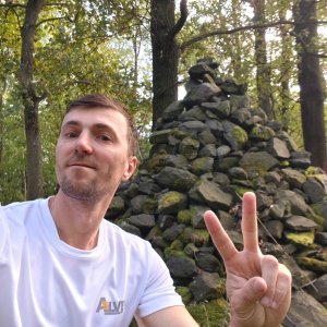 Jiří Králík on the summit of Lotarův vrch (23.9.2026 15:29)