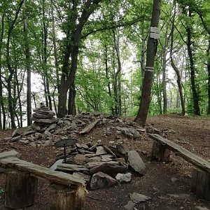 Pavlína on the summit of Markovice