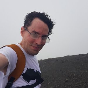 Rudolf Leška na vrcholu La Soufrière (9.1.2026 12:00)